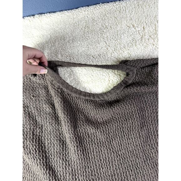 Don't Ask Why Sweater Women's Med/Large Knit Keyhole Back Lagenlook Oversized - Picture 3 of 10